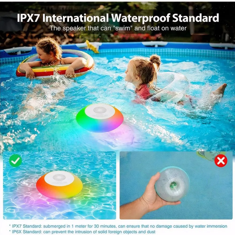 IPX7 Waterproof Floating Bluetooth Pool Speaker - Image 4