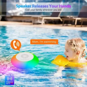 IPX7 Waterproof Floating Bluetooth Pool Speaker - Thumbnail Image 3