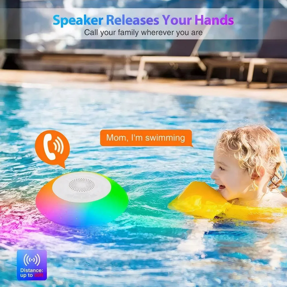 IPX7 Waterproof Floating Bluetooth Pool Speaker - Image 3