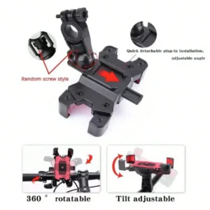 360° Auto-Lock Bike Phone Mount for 4.7-6.8" Phones - Thumbnail Image 6