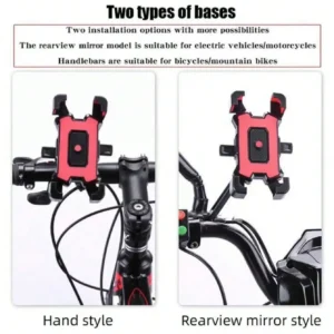360° Auto-Lock Bike Phone Mount for 4.7-6.8" Phones - Thumbnail Image 4