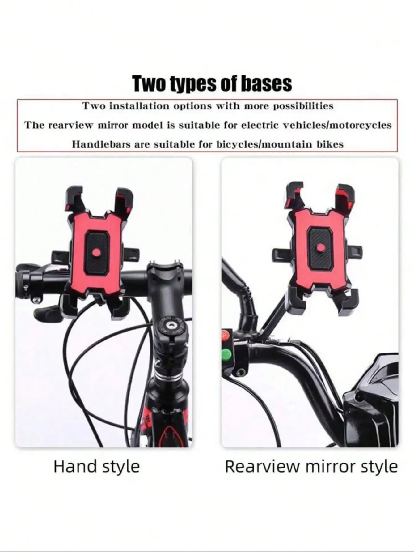 360° Auto-Lock Bike Phone Mount for 4.7-6.8" Phones - Image 4