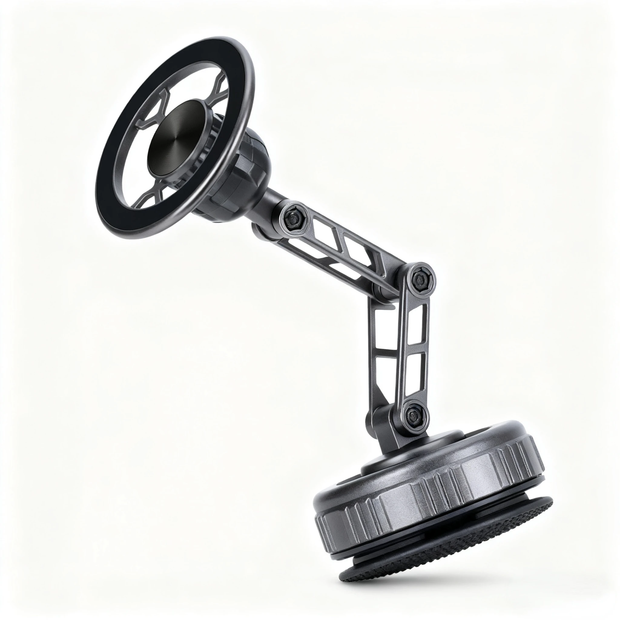 360° Magnetic Car Phone Mount with Foldable Arm - Image 1