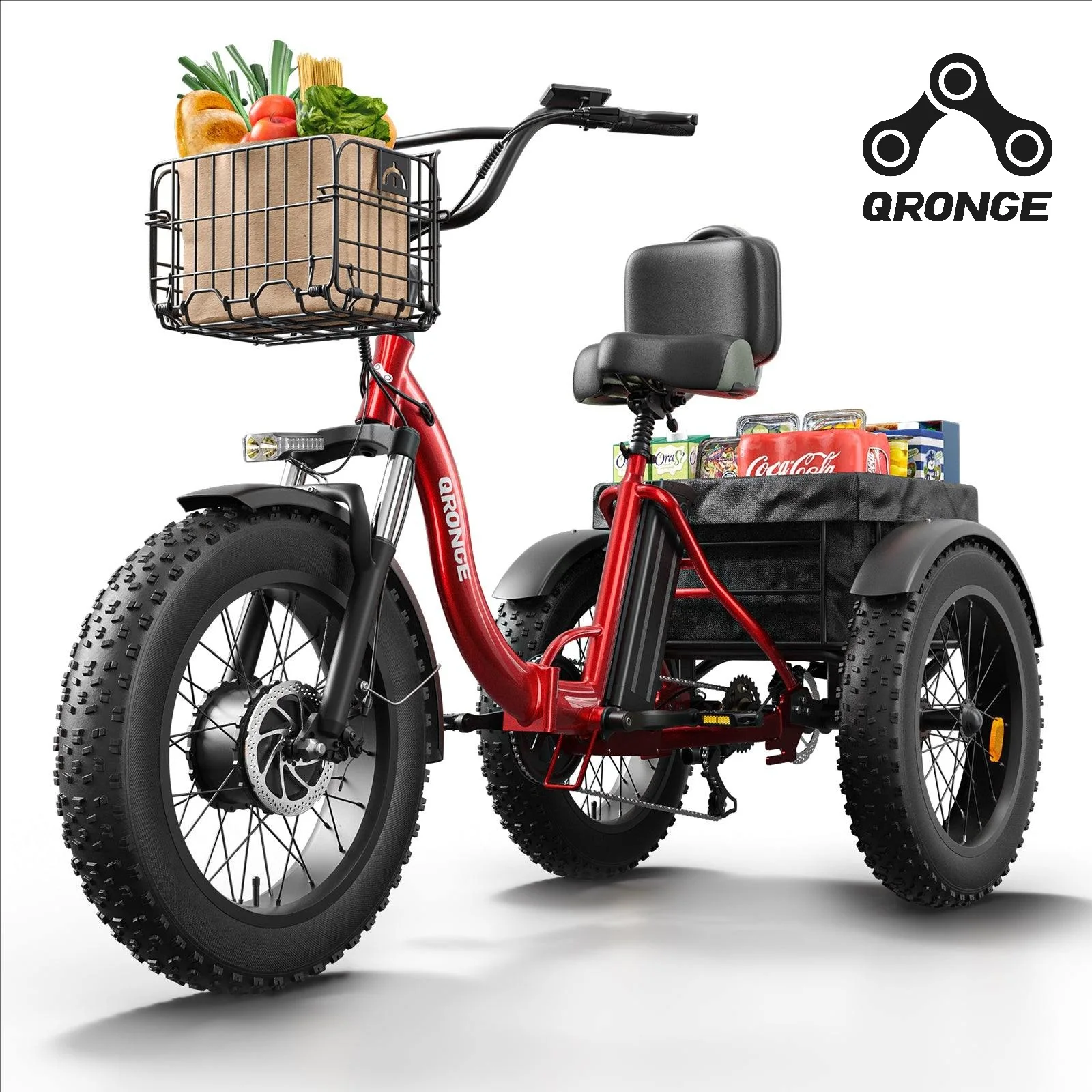 QRONGE 960W Folding Electric Trike, 36V 13.5Ah - Image 1