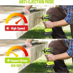 Robustrue 21V Brushless Impact Driver, 230N.m - Thumbnail Image 6