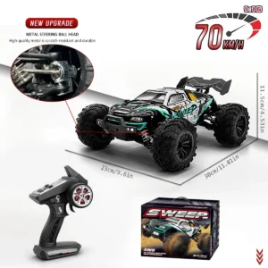 1/16 4WD Brushless RC Car 70KM/H Off-Road - Thumbnail Image 6