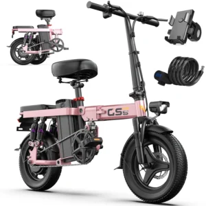 UPlee GS5 740W Folding E-Bike, 48V 15Ah, 20+MPH - Thumbnail Image 4