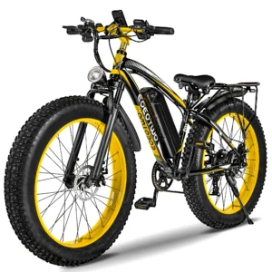EOEOTWO 1000W Fat Tire Electric Bike, 34 MPH - Thumbnail Image 11