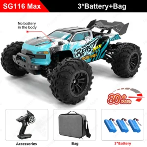 SG116 MAX 1/16 4WD Brushless RC Car 80KM/H - Thumbnail Image 7