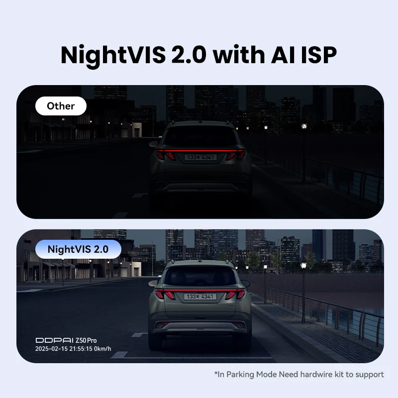 DDPAI Z50 Pro 4K Front Rear Dash Cam WiFi GPS - Image 4