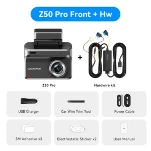 DDPAI Z50 Pro 4K Front Rear Dash Cam WiFi GPS - Thumbnail Image 10