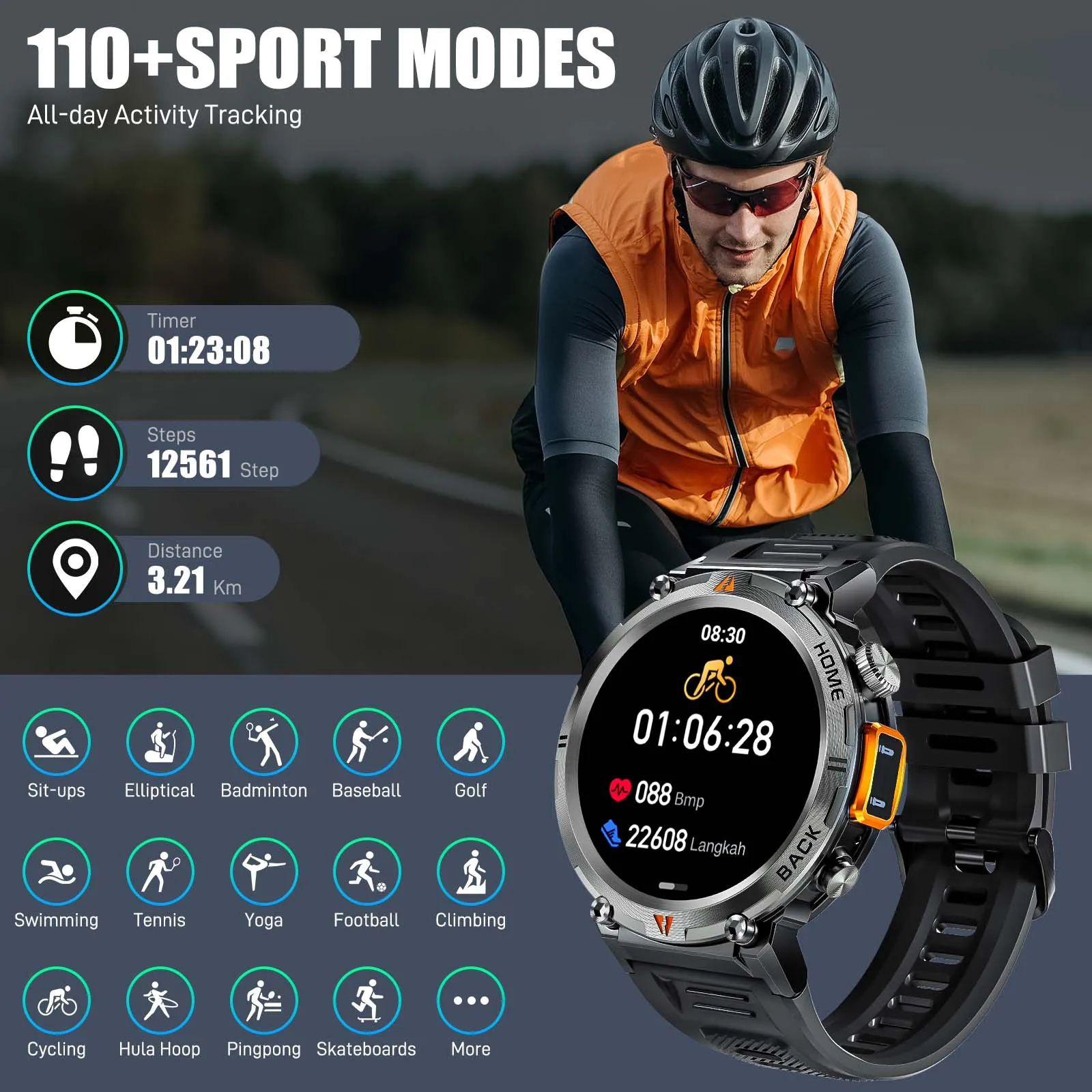 EIGIIS KE3 Bluetooth Call Smartwatch for Men - Image 4