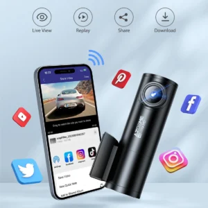 AZDOME M300S 4K Front Rear Dash Cam WiFi GPS - Thumbnail Image 3