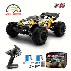 1/16 4WD Brushless RC Car 70KM/H Off-Road - Thumbnail Image 7