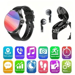 Smartwatch with Earbuds, Touchscreen, Voice Calling - Thumbnail Image 4