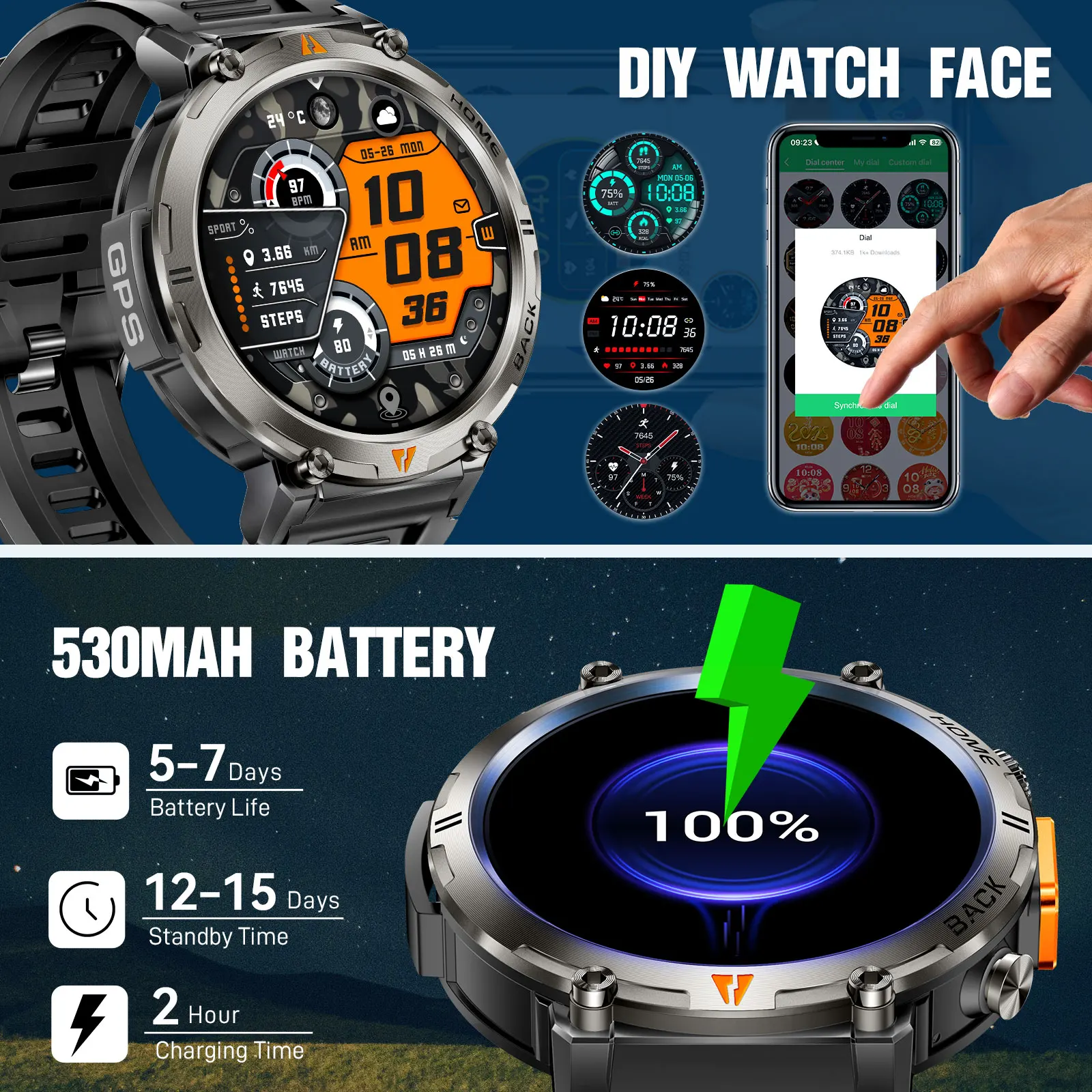EIGIIS KE3 Bluetooth Call Smartwatch for Men - Image 5