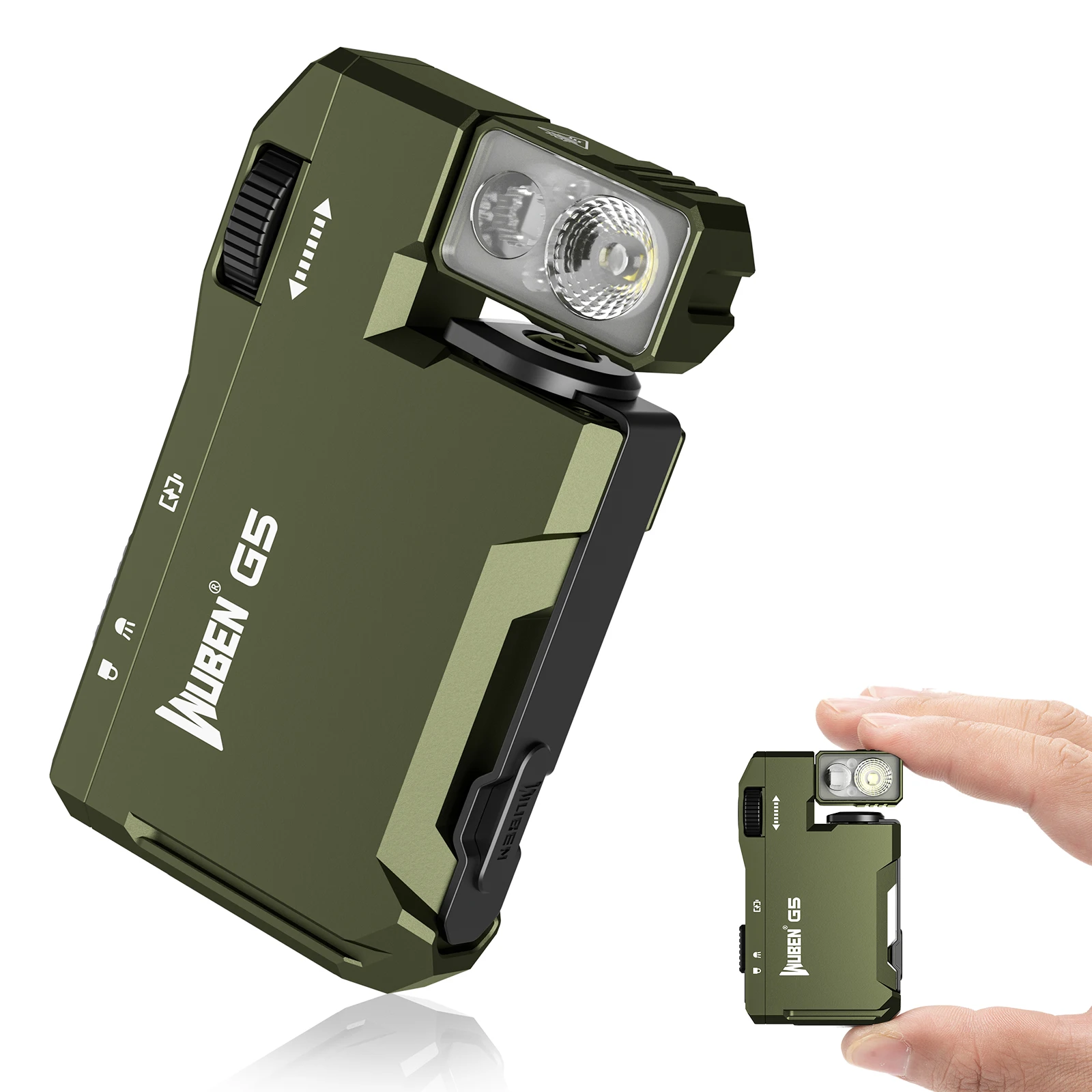 G5 400LM Magnetic EDC Flashlight, USB-C - Image 1