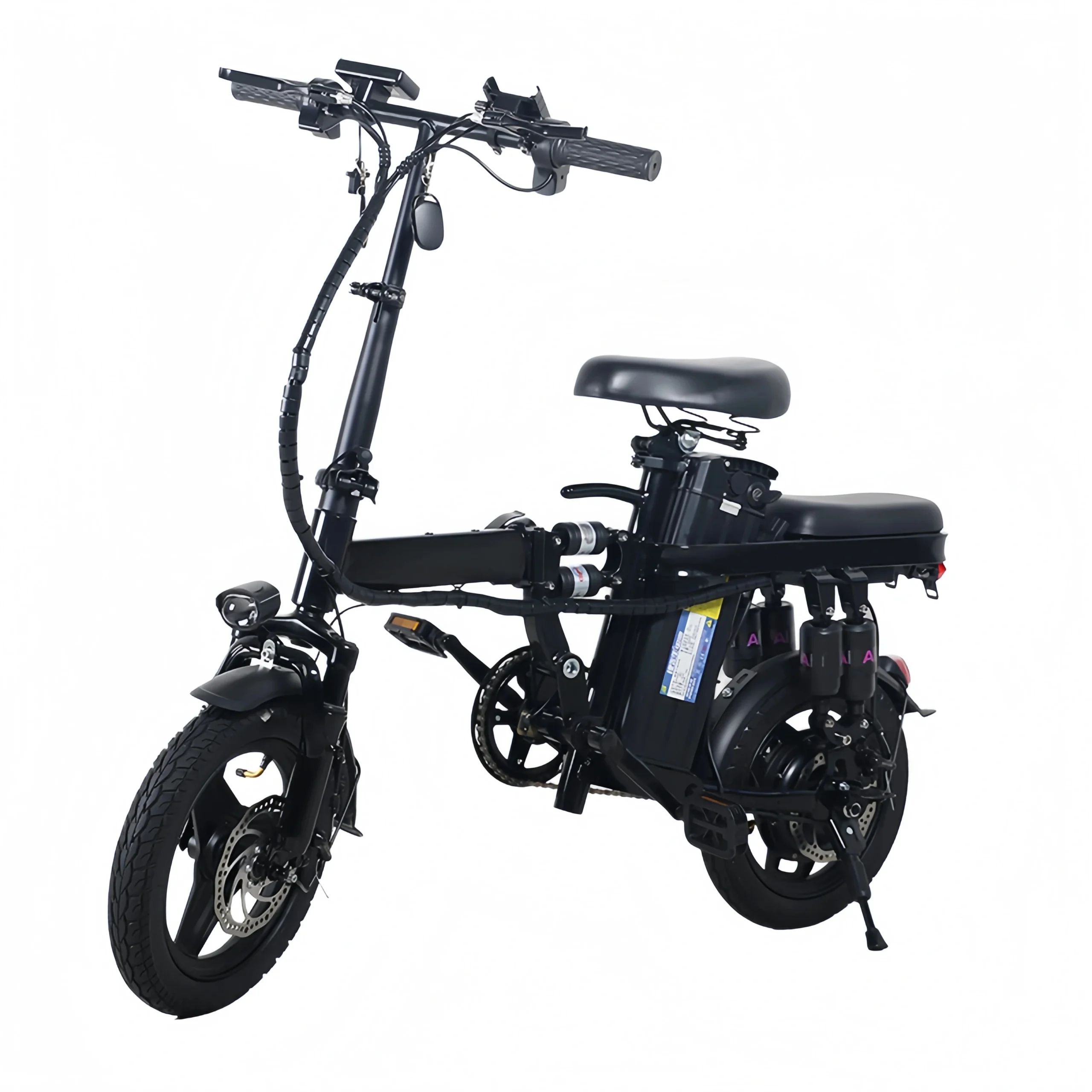 400W Folding Electric Bike, 48V 15Ah Battery - Image 7