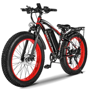 EOEOTWO 1000W Fat Tire Electric Bike, 34 MPH - Thumbnail Image 10