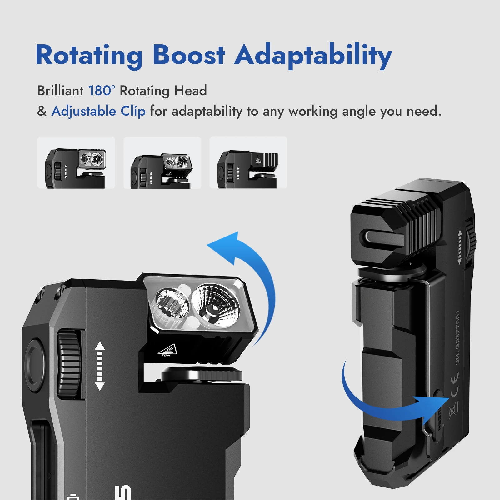 G5 400LM Magnetic EDC Flashlight, USB-C - Image 6