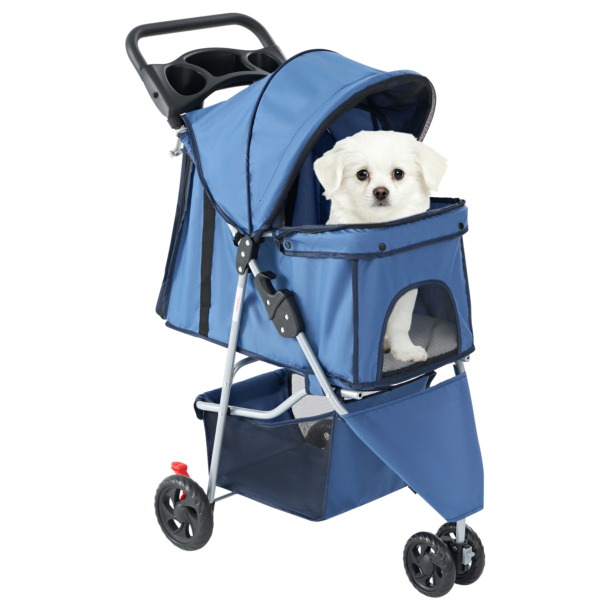 3-Wheel Foldable Pet Stroller for Dogs & Cats - Image 10