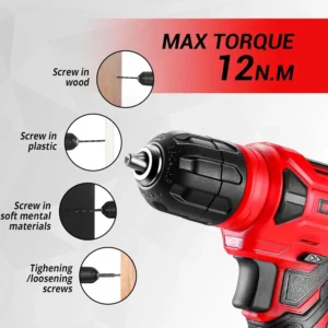 126-Piece 8V Cordless Drill & Tool Kit - Thumbnail Image 5