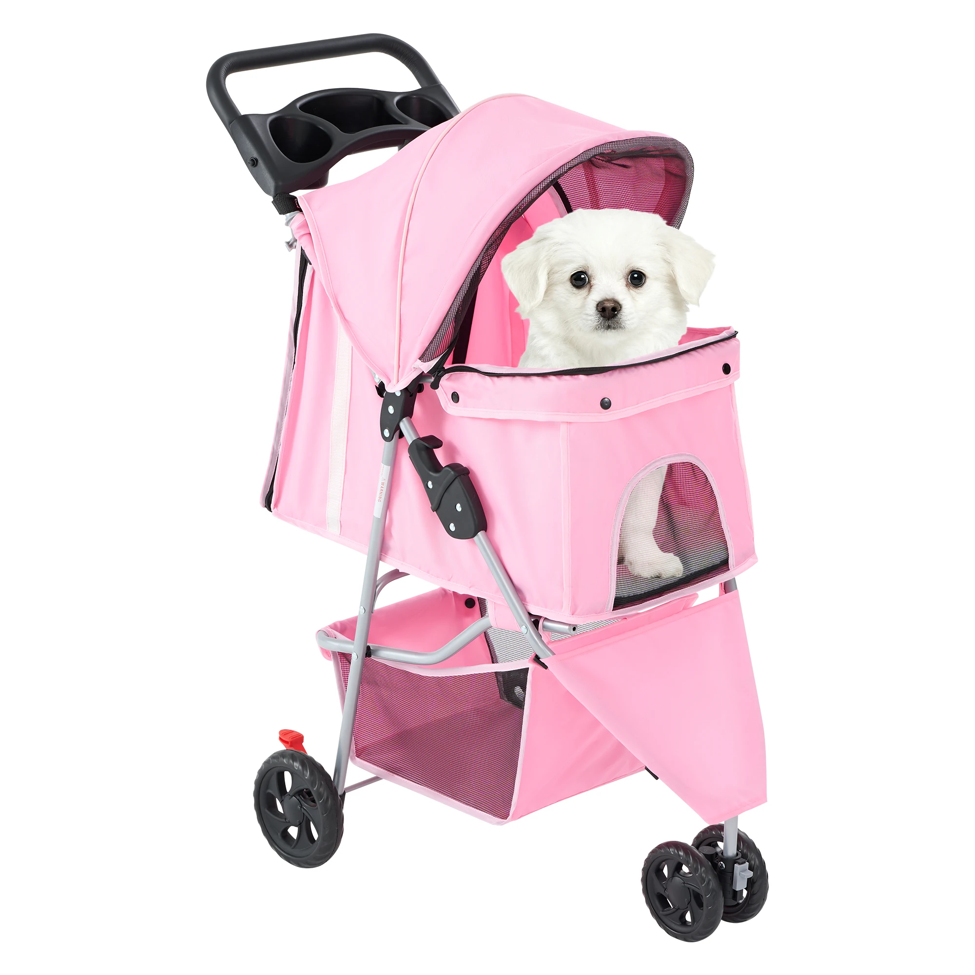 3-Wheel Foldable Pet Stroller for Dogs & Cats - Image 8