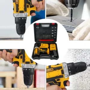 24-Piece Cordless Drill & Electric Screwdriver Kit - Thumbnail Image 5