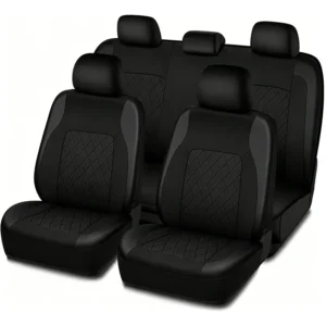 PU Leather Car Seat Covers, Universal Fit - Thumbnail Image 3
