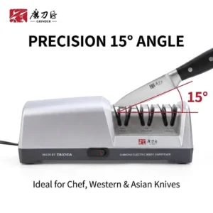 18W 3-Stage 15° Electric Diamond Knife Sharpener - Thumbnail Image 4