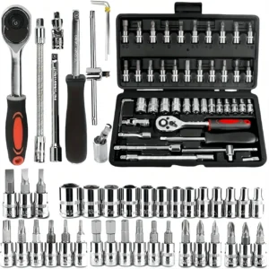 1/4" Drive Ratchet Wrench & Socket Tool Set - Thumbnail Image 6