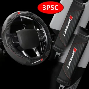 Carbon Fiber Car Interior Accessories Set, 3-Piece - Thumbnail Image 8
