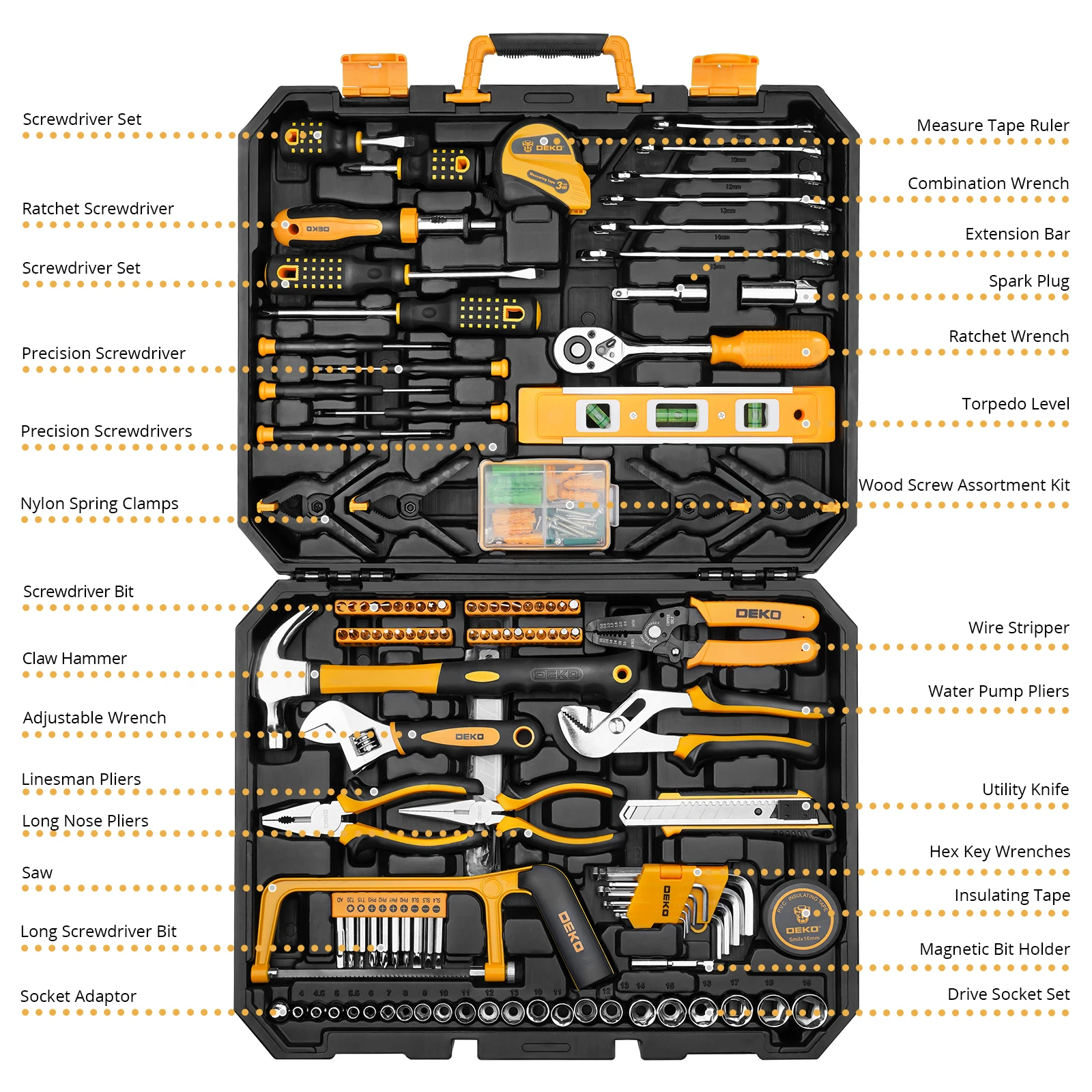 228-Piece Socket Wrench & Auto Tool Kit - Image 2