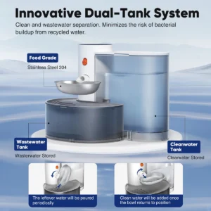Smart Stainless Steel Cat Water Dispenser - Thumbnail Image 2