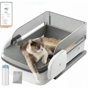 Automatic Self-Cleaning Cat Litter Box, App Control