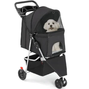 3-Wheel Foldable Pet Stroller for Dogs & Cats - Thumbnail Image 9