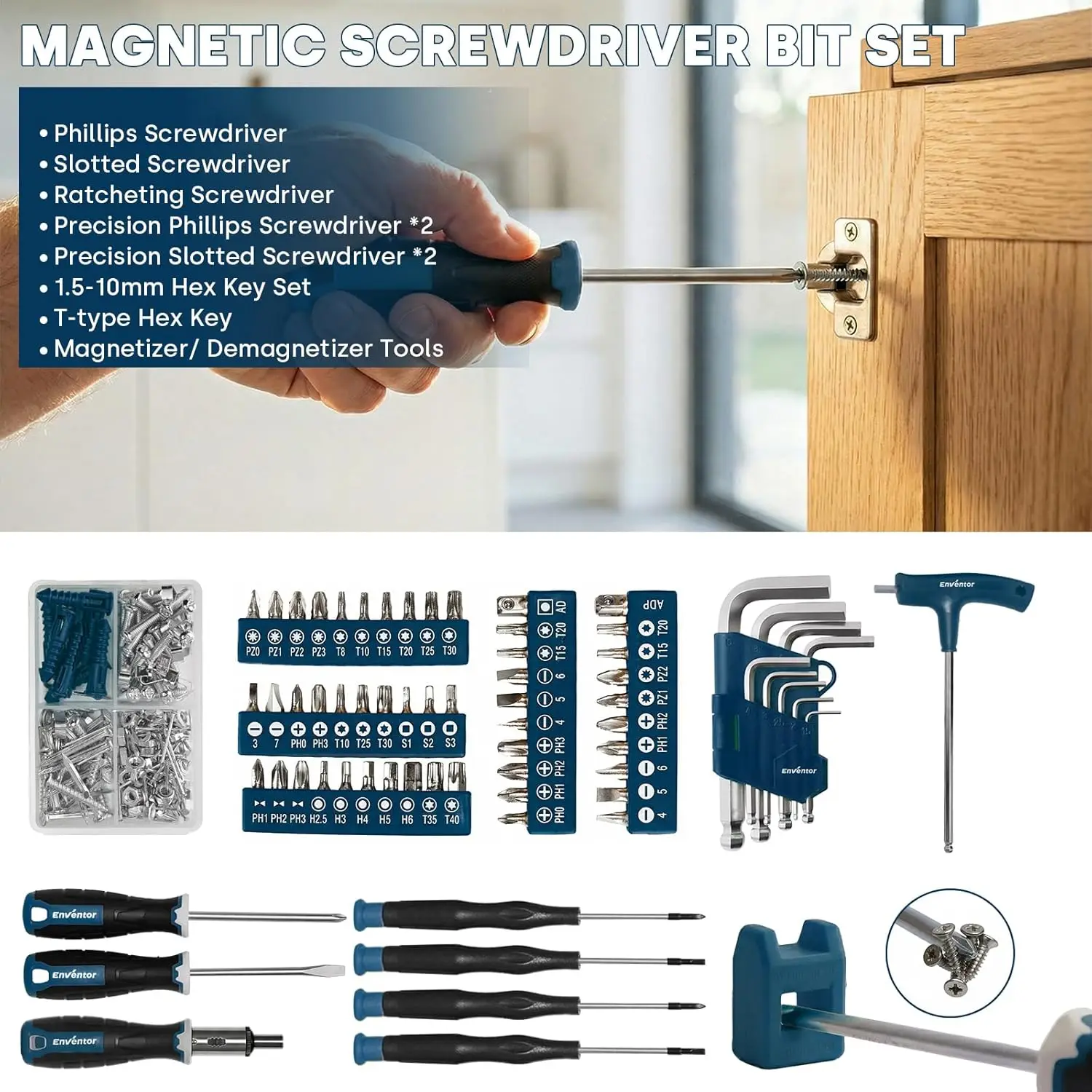 220-Piece Home Tool Kit with Toolbox - Image 5