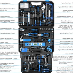 12V Cordless Drill & Home Tool Kit - Thumbnail Image 7