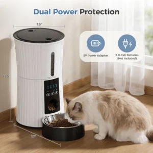 4L Automatic Cat Feeder, WiFi App Control - Thumbnail Image 2