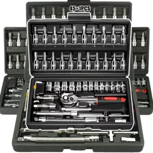 1/4" Drive Ratchet Wrench & Socket Tool Set