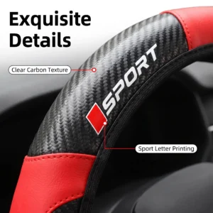 Carbon Fiber Car Interior Accessories Set, 3-Piece - Thumbnail Image 2