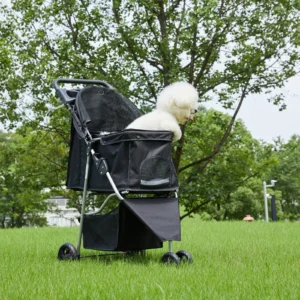 3-Wheel Foldable Pet Stroller for Dogs & Cats - Thumbnail Image 4
