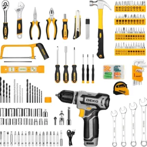 12V Cordless Drill & Home Tool Kit - Thumbnail Image 3