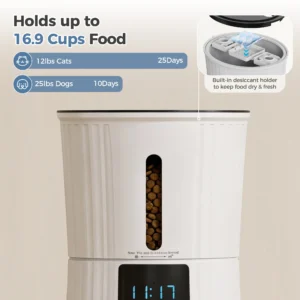4L Automatic Cat Feeder, WiFi App Control - Thumbnail Image 6