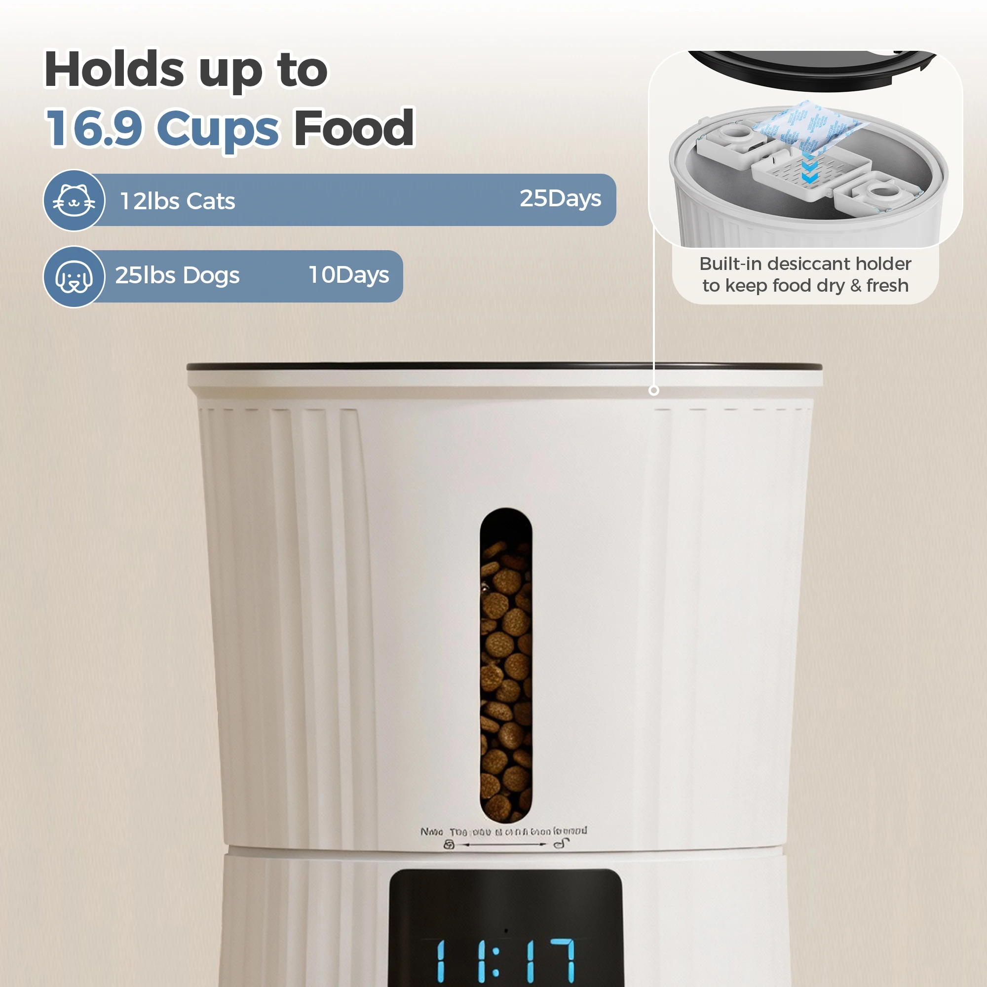4L Automatic Cat Feeder, WiFi App Control - Image 6