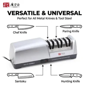 18W 3-Stage 15° Electric Diamond Knife Sharpener - Thumbnail Image 5