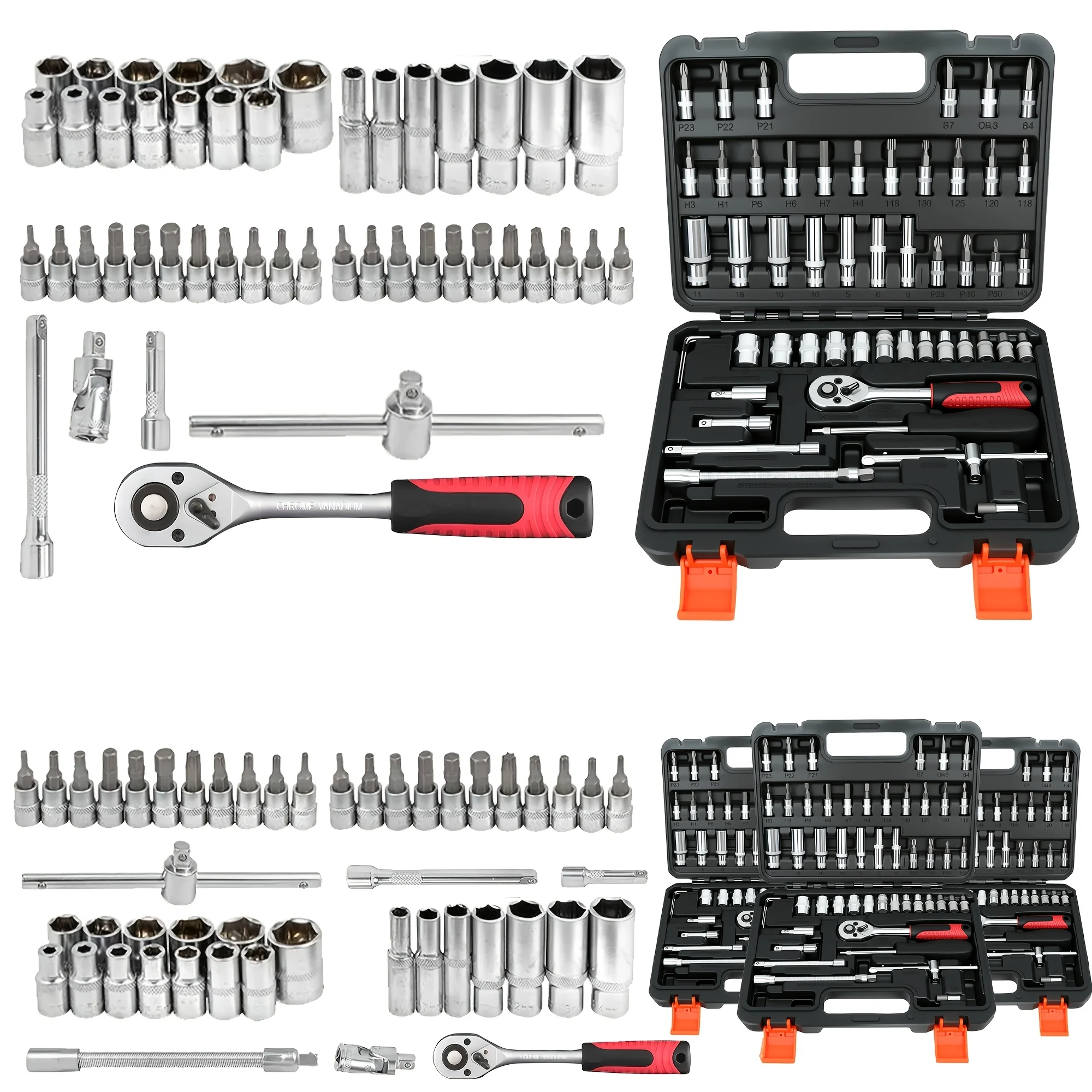 899/52-Piece Professional Tool Set, Portable Toolbox - Image 5